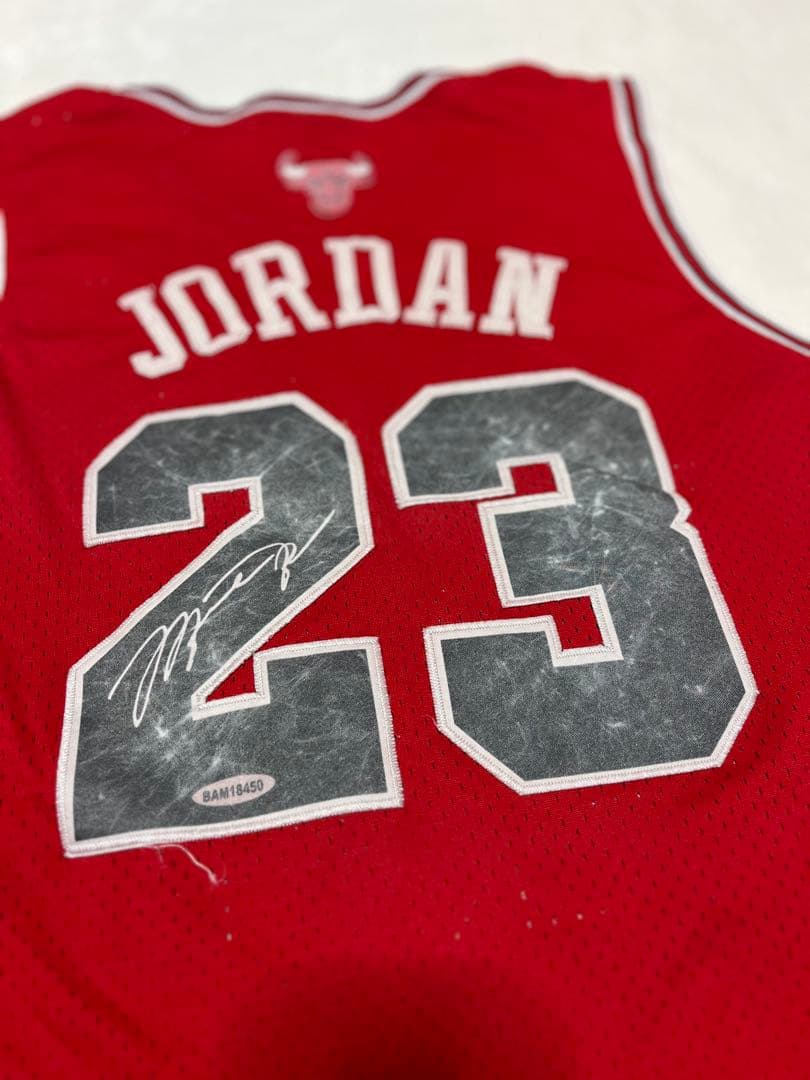 【限定の1点限り！】マイケルジョーダン23 印刷サイン希少状態◎L