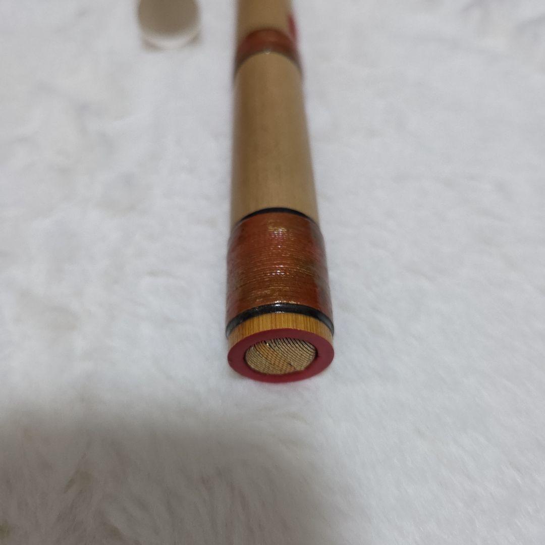 石見神楽を奏でる篠笛　父の手作り　竹製 篠笛 6穴 ナチュラルカラー