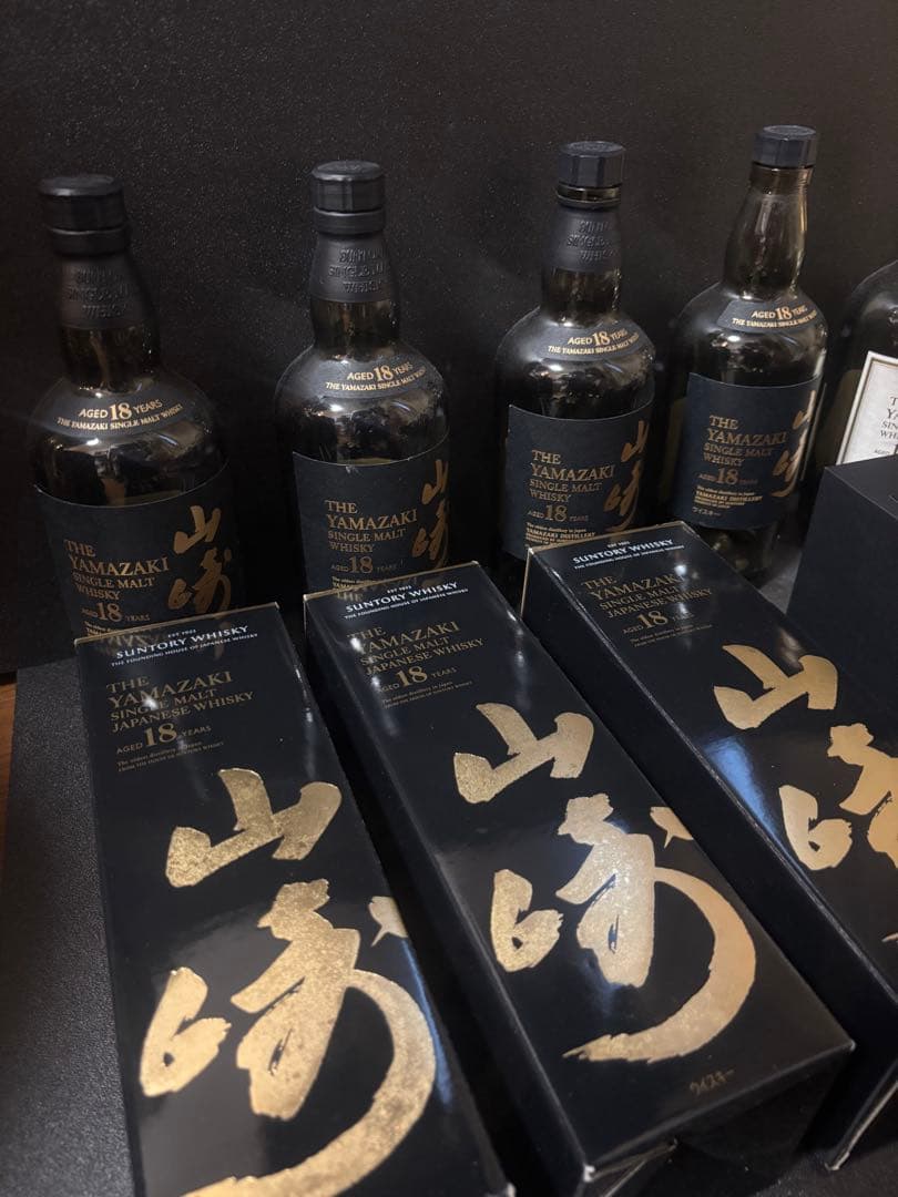 山崎 12年・10年・18年・響 21年 花鳥風月セット　18年空箱3個