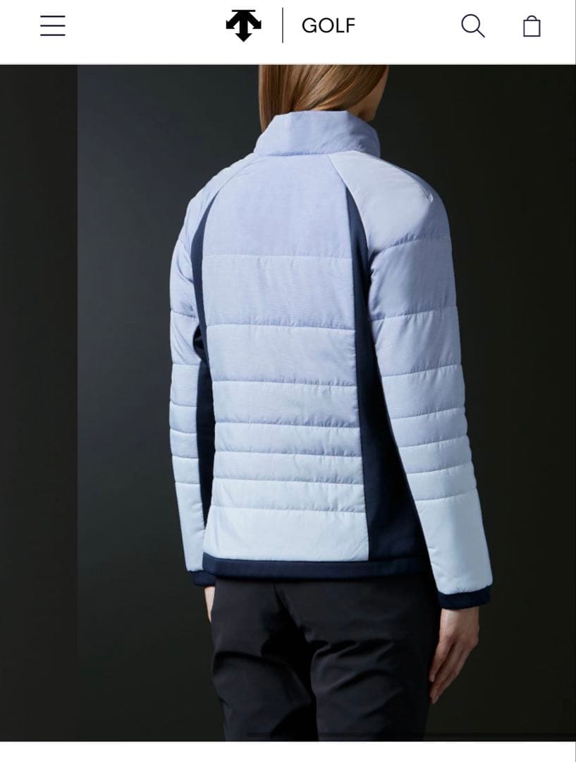 DESCENTE golfウールパディング中わたジャケットmotion3Dダウン