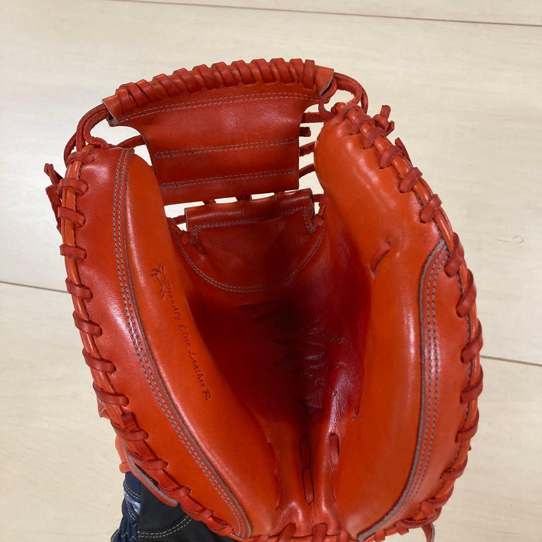 ミズノプロ MIZUNO PRO 軟式 キャッチャーミット C-7型 オレンジ
