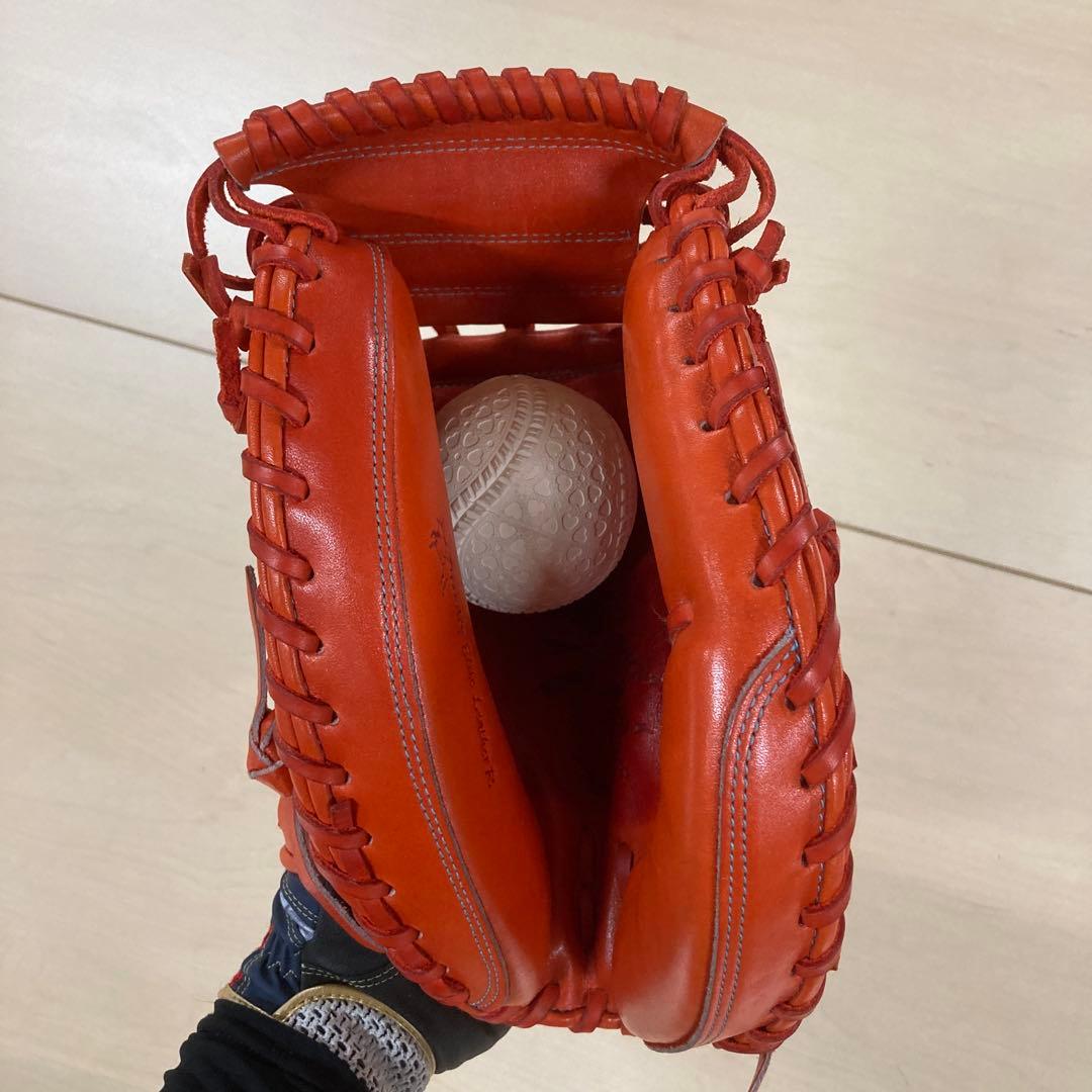ミズノプロ MIZUNO PRO 軟式 キャッチャーミット C-7型 オレンジ