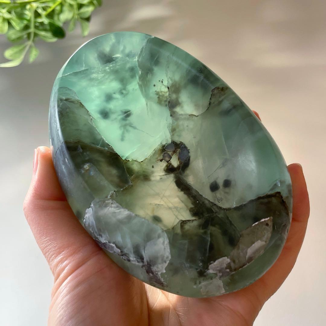 フローライト　ロマネサイト　石鹸トレー　グリーンフローライト　皿