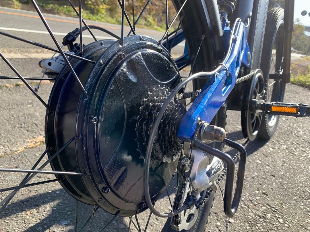 【 動作確認済】送料無料ディスク式MTB電動自転車新しいバッテリー48V12Ah