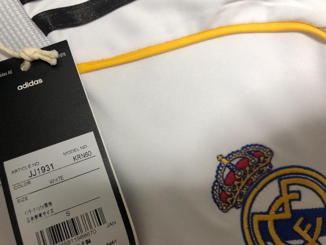 未使用 タグ付き レアル・マドリード 25-26 ホーム ユニフォーム S