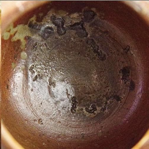 人間国宝　金重陶陽　窯変ぐい吞 M342