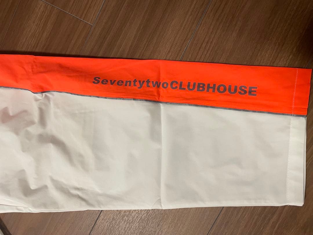 SeventytwoCLUBHOUSE カジュアルパンツ ホワイト/オレンジ