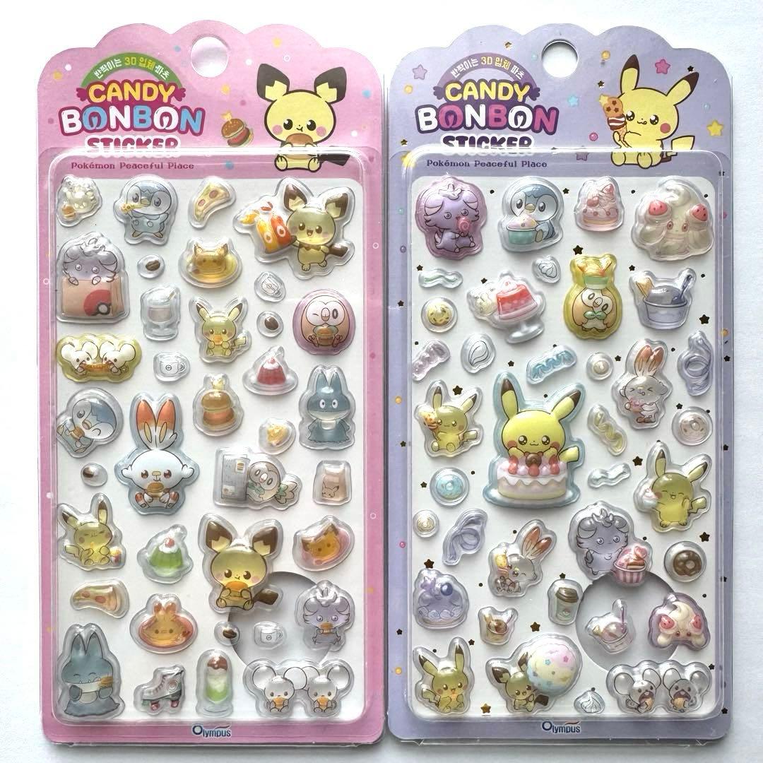 【韓国限定】ポケピース 3D立体シール 140枚 新品未開封 ポケモン