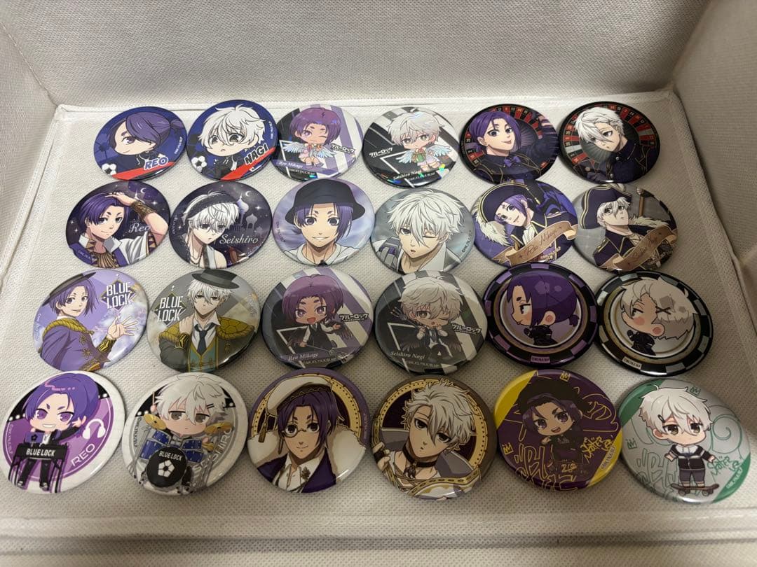 ブルーロック 凪誠士郎 御影玲王 缶バッジ まとめ売り 約70個