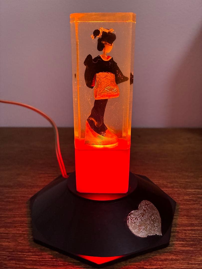 希少 昭和 レトロ 舞妓 芸者 美人 照明 水中花 レトロ照明 雑貨 レトロ雑貨