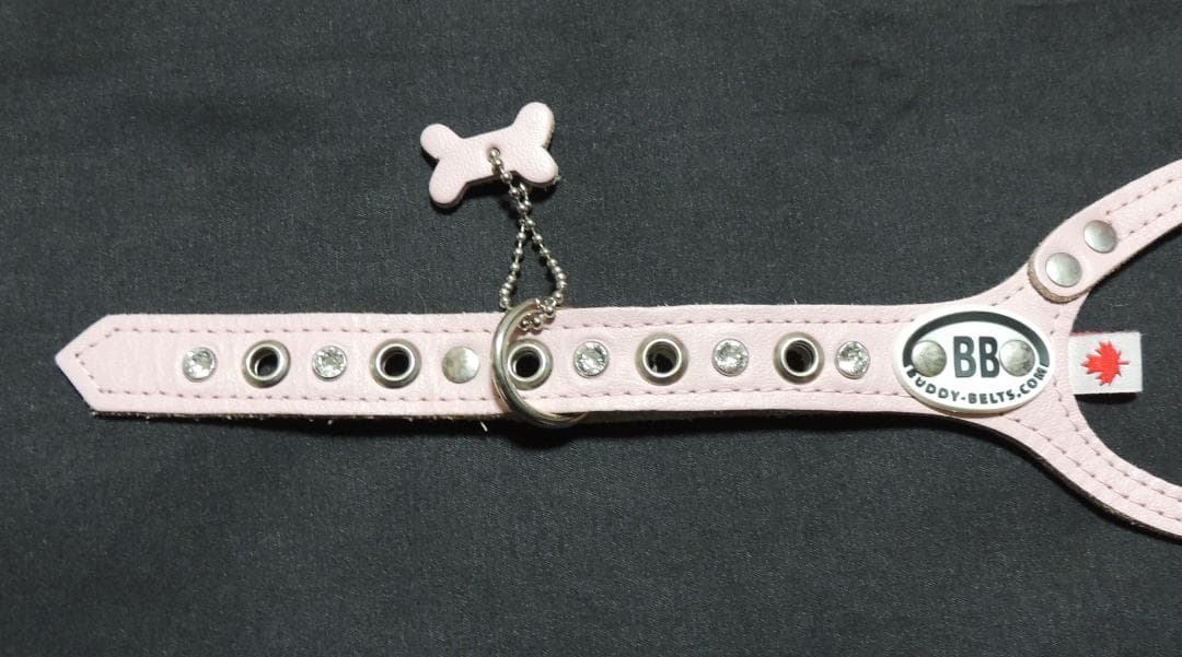 超美品　Buddy Belts バディベルト　ピンク　ストーン付ハーネス　3.5