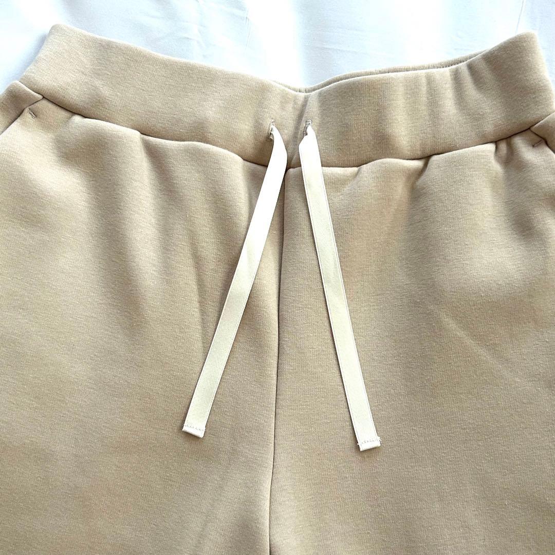 Chacott チャコット 裏起毛テーパードパンツ ベージュ M