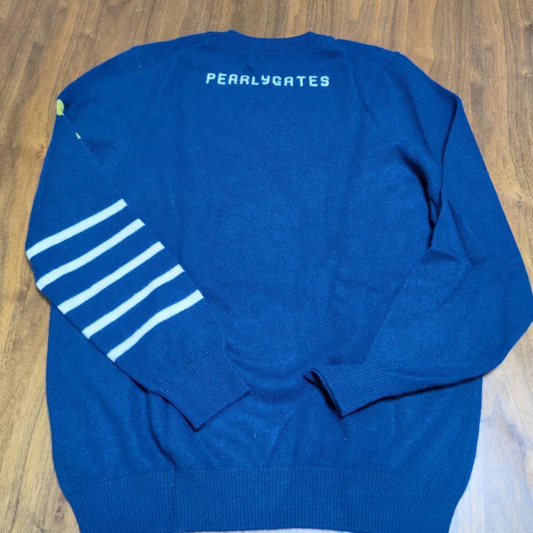 パーリーゲイツカシミヤPGロゴ ネイビーセーター