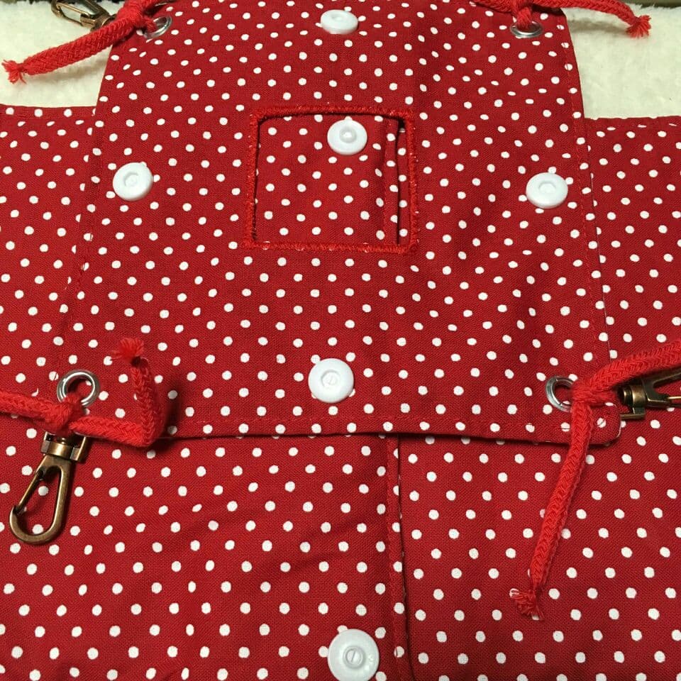 モモンガハウス(スイーツ柄Ver.6)ドット赤    春(夏)秋仕様 1850円