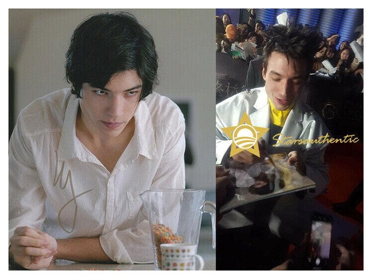 直筆サイン入り写真 エズラ・ミラー ジャスティス・リーグ SA鑑定済