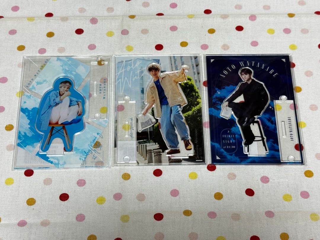 渡辺碧斗 グッズ第1弾 アクリルスタンドABCセット