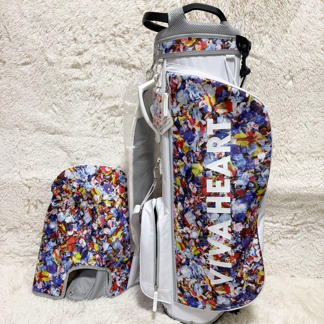 【未使用】完売希少モデルVIVA HEART花柄　限定キャディバッグ