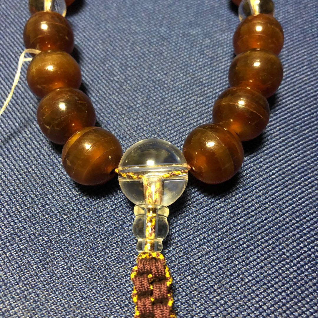 べっ甲　水晶　念珠