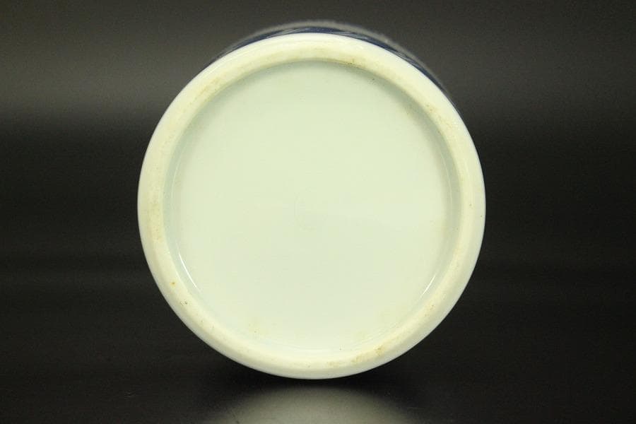 青花 蓋物 人物風景紋(メ1133)