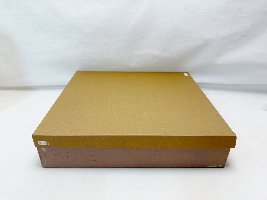 ほぼ未使用 懐石道具 木製 千筋 缘朱 半月膳 5客揃 銘々盆 平膳 宴会盆元箱