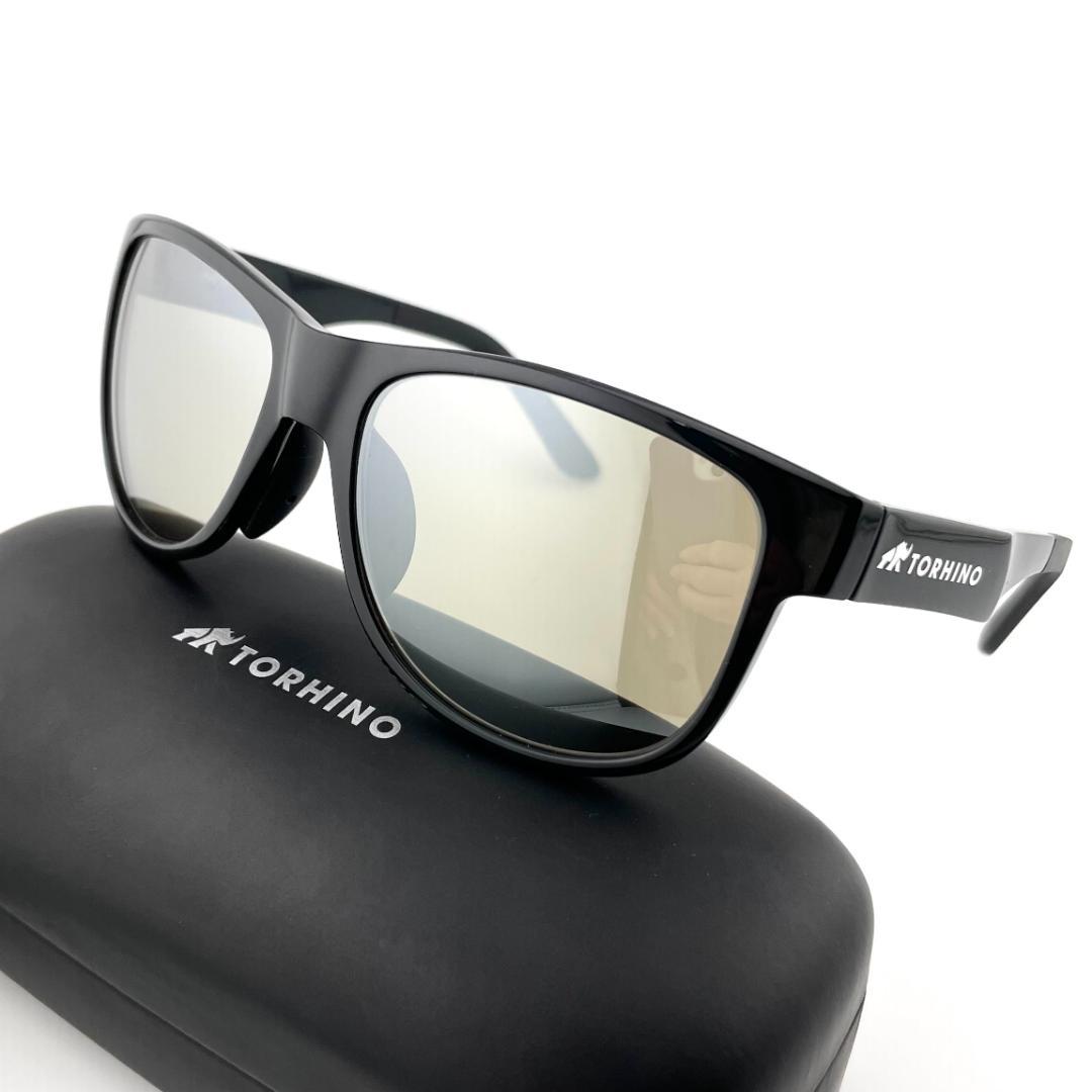 トライノ偏光サングラス　釣りサングラス　Bシャンパン/ミラー　メンズ　偏光レンズ