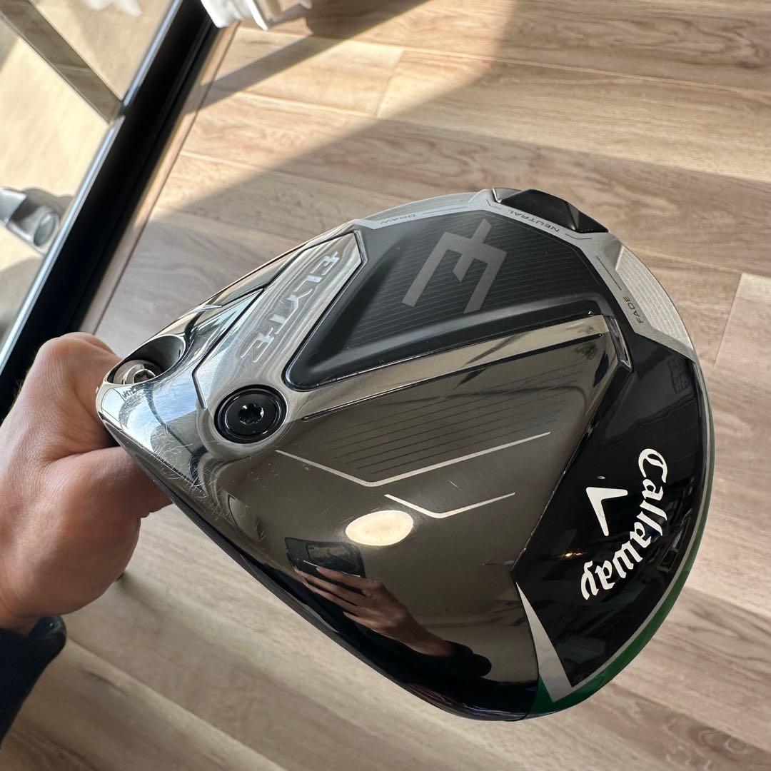 美品 直営店購入 キャロウェイ エリートドライバー 10.5° 純正Sシャフト付