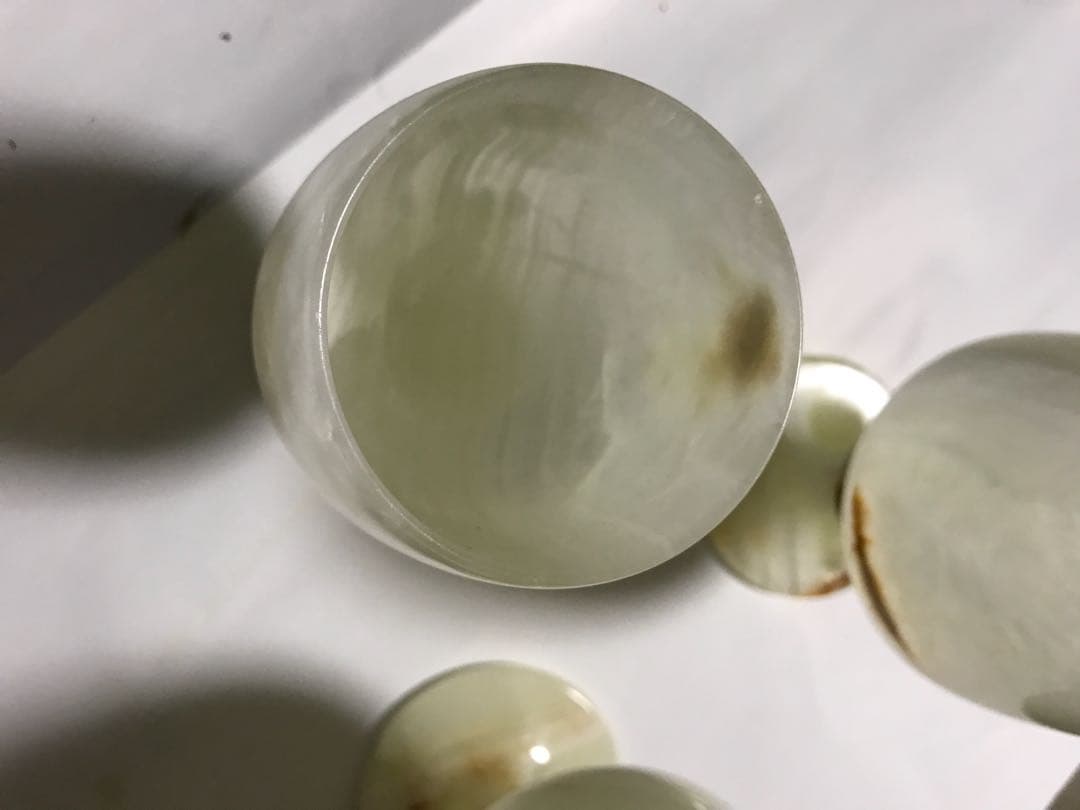 玉石のコップ 3個セット