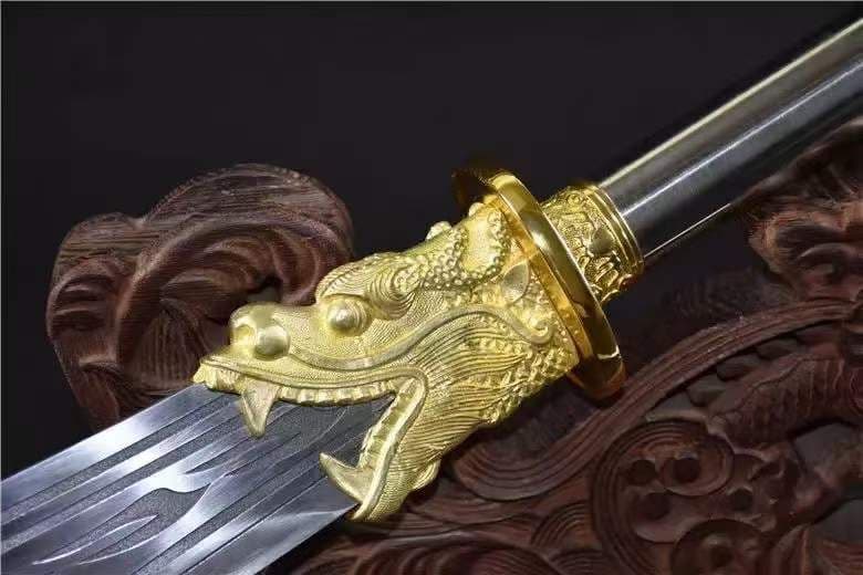 新型：関雲長（ゴールド） 古兵器 武具　刀装具　模造刀 居合刀 長尺