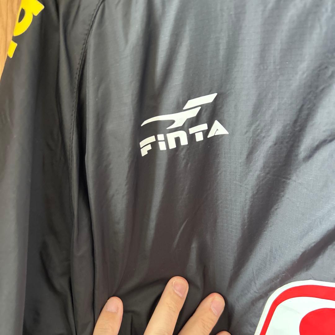 Finta フード付きウィンドブレーカー 黒　上下セット