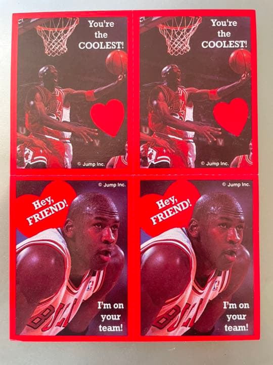 【希少】 マイケルジョーダン　バレンタインカード