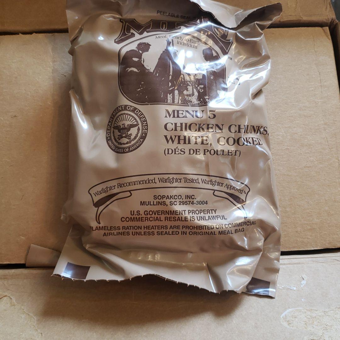 米軍戦闘食料 MRE 2019年3月検品　12個入り