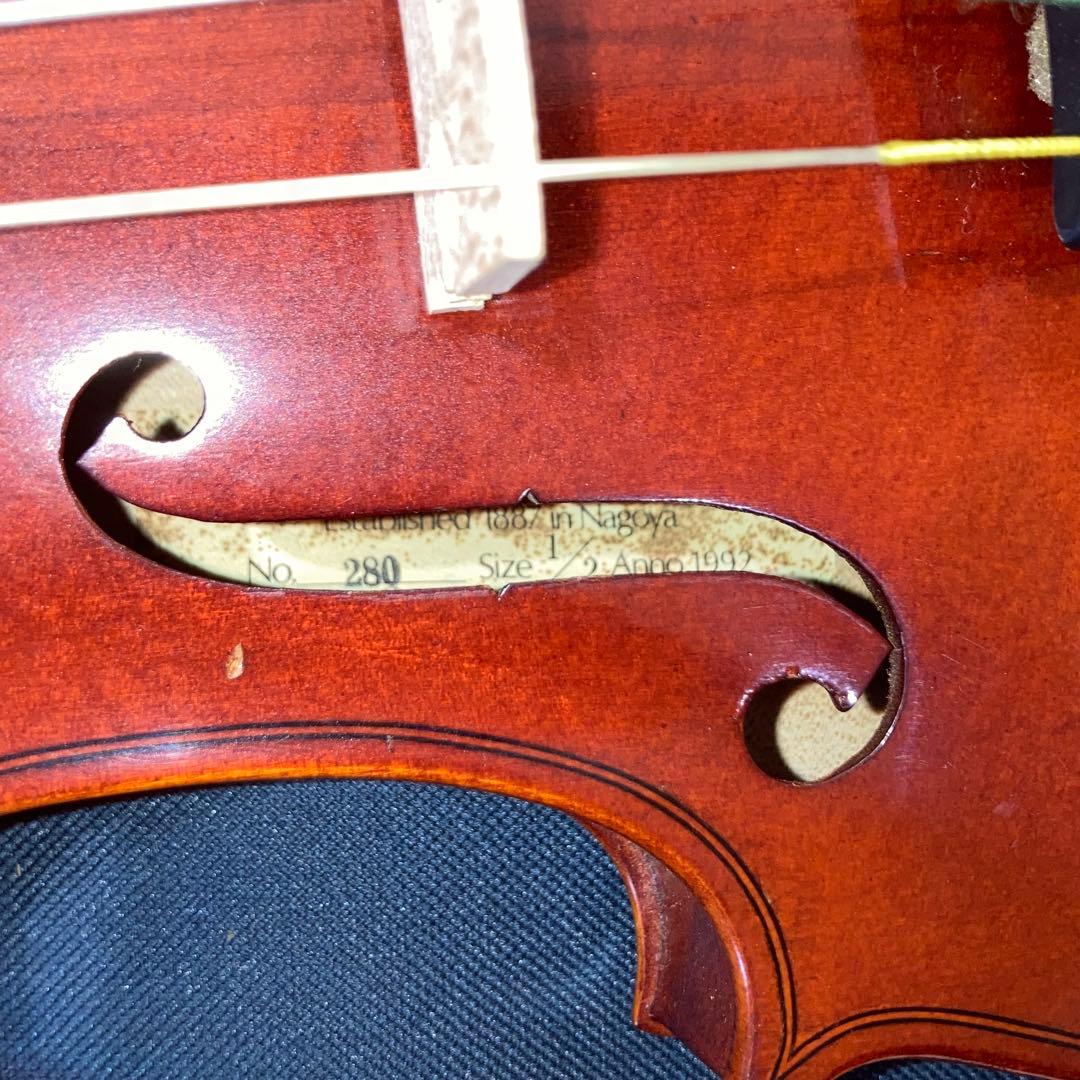 スズキ No.280 1/2サイズ 分数バイオリン 初心者 中級者　1992年