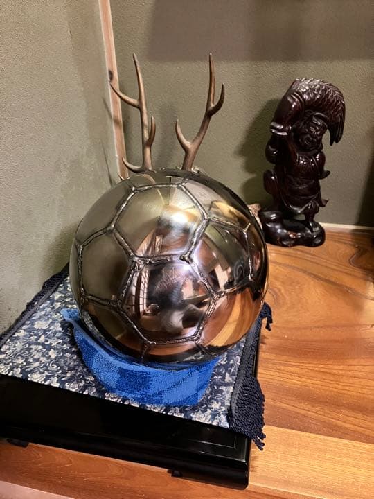 激レア　ステンレス製　サッカーボール