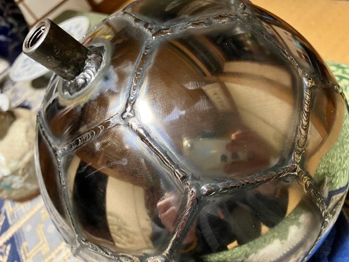 激レア　ステンレス製　サッカーボール