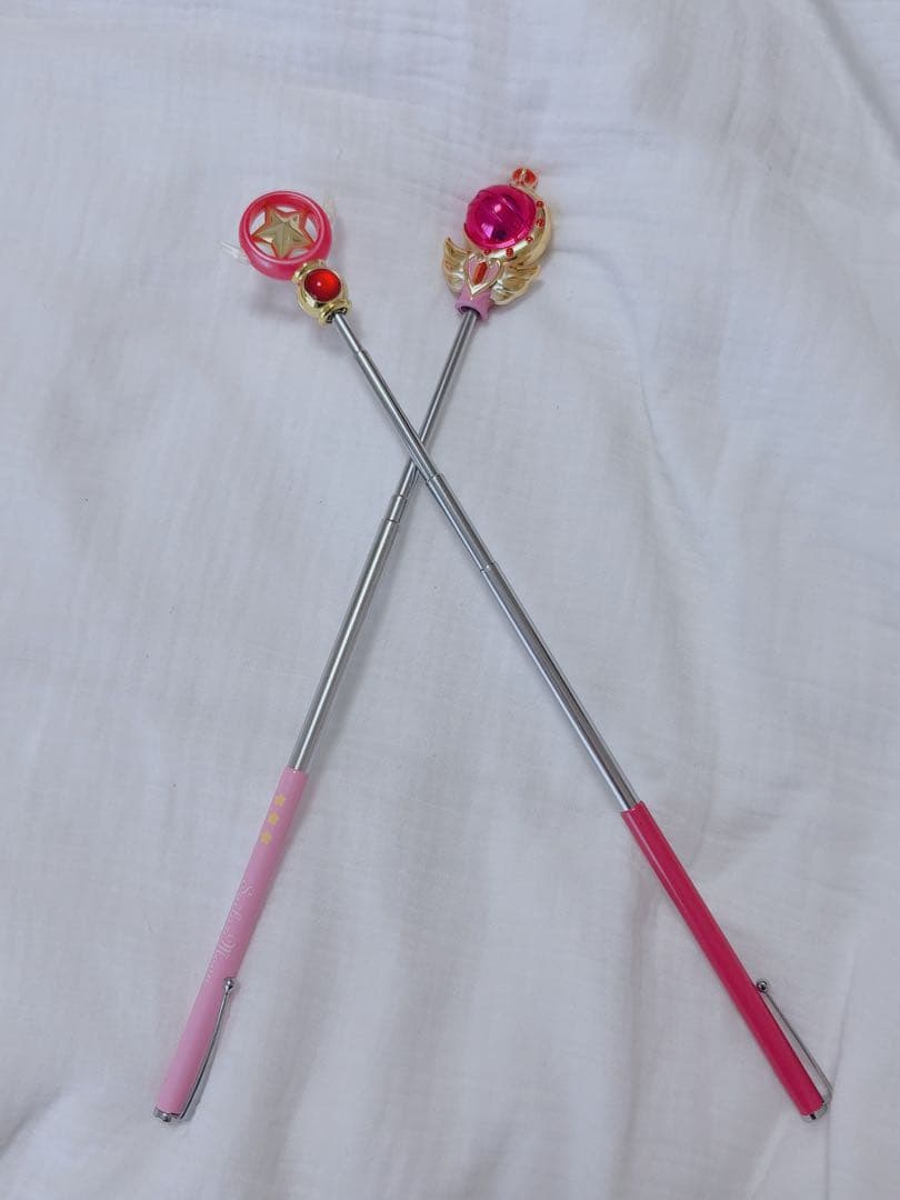 セーラームーン＆カードキャプターさくら 指示棒 2本セット 当時物 公式文具