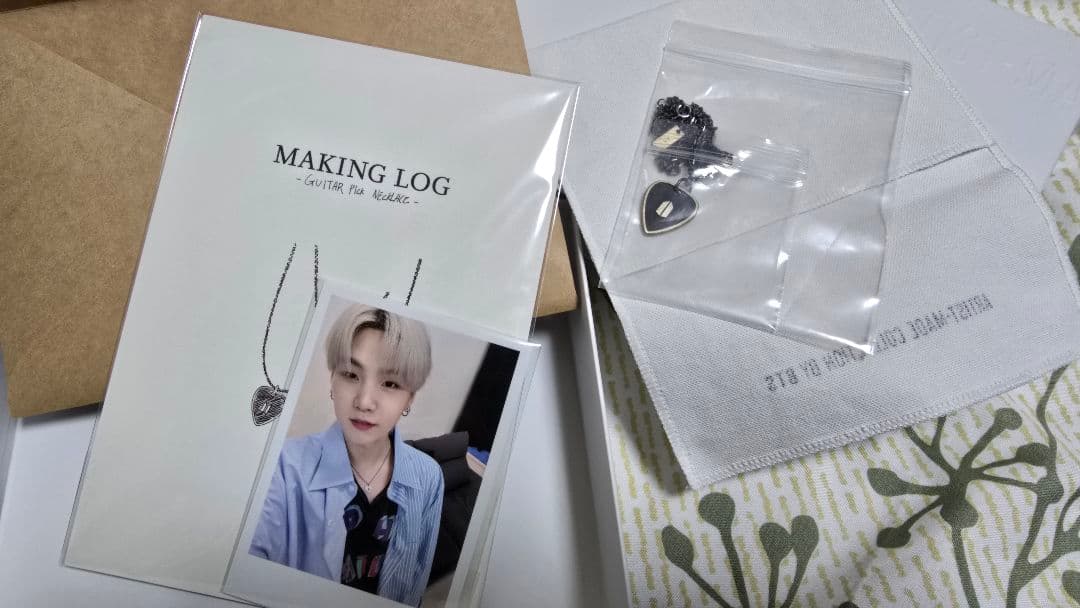 BTS ARTIST-MADE COLLECTION ネックレス&ノートSUGA