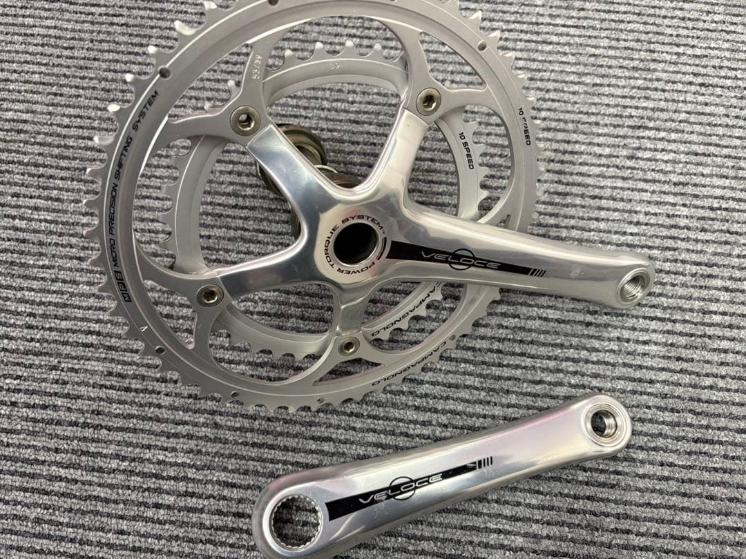 campagnolo veloce クランクセット　BB付き　53-33T