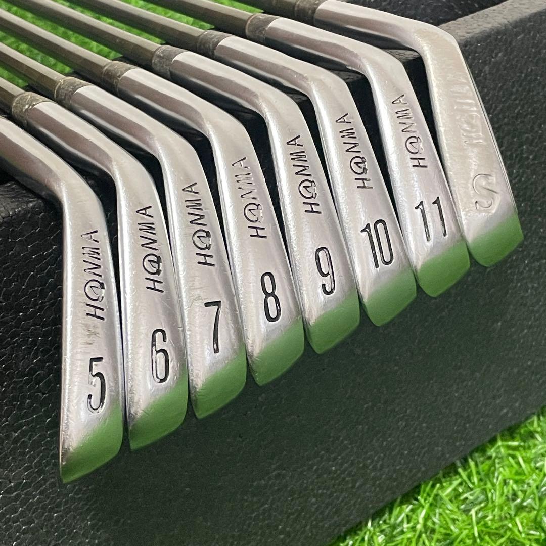 最高級 名器 ホンマ 金モグラ 4星 4S GP LB-708 アイアン 8本