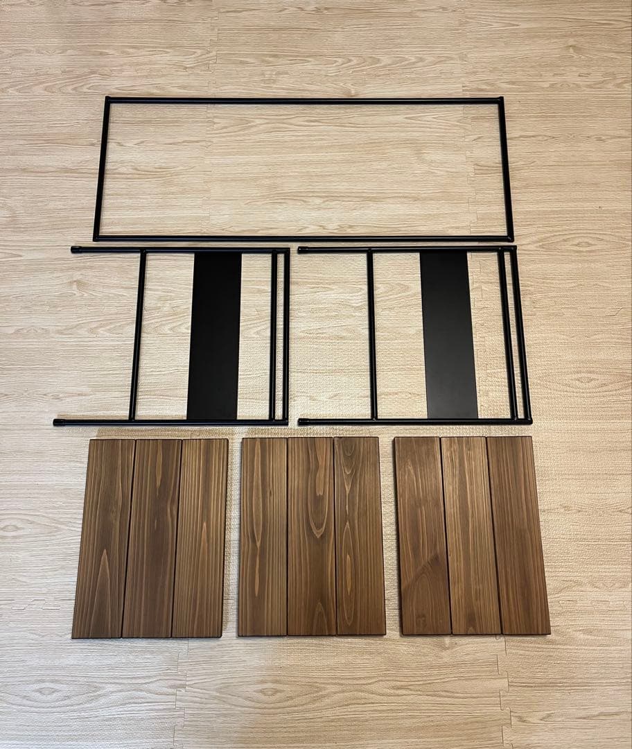 アイアン工房　アイアンテーブル(太板)キャンプテーブル