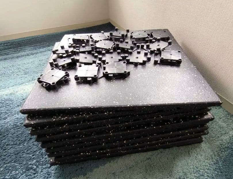 【引き取り限定】 ゴムマット ジム　マット　10枚セット as known