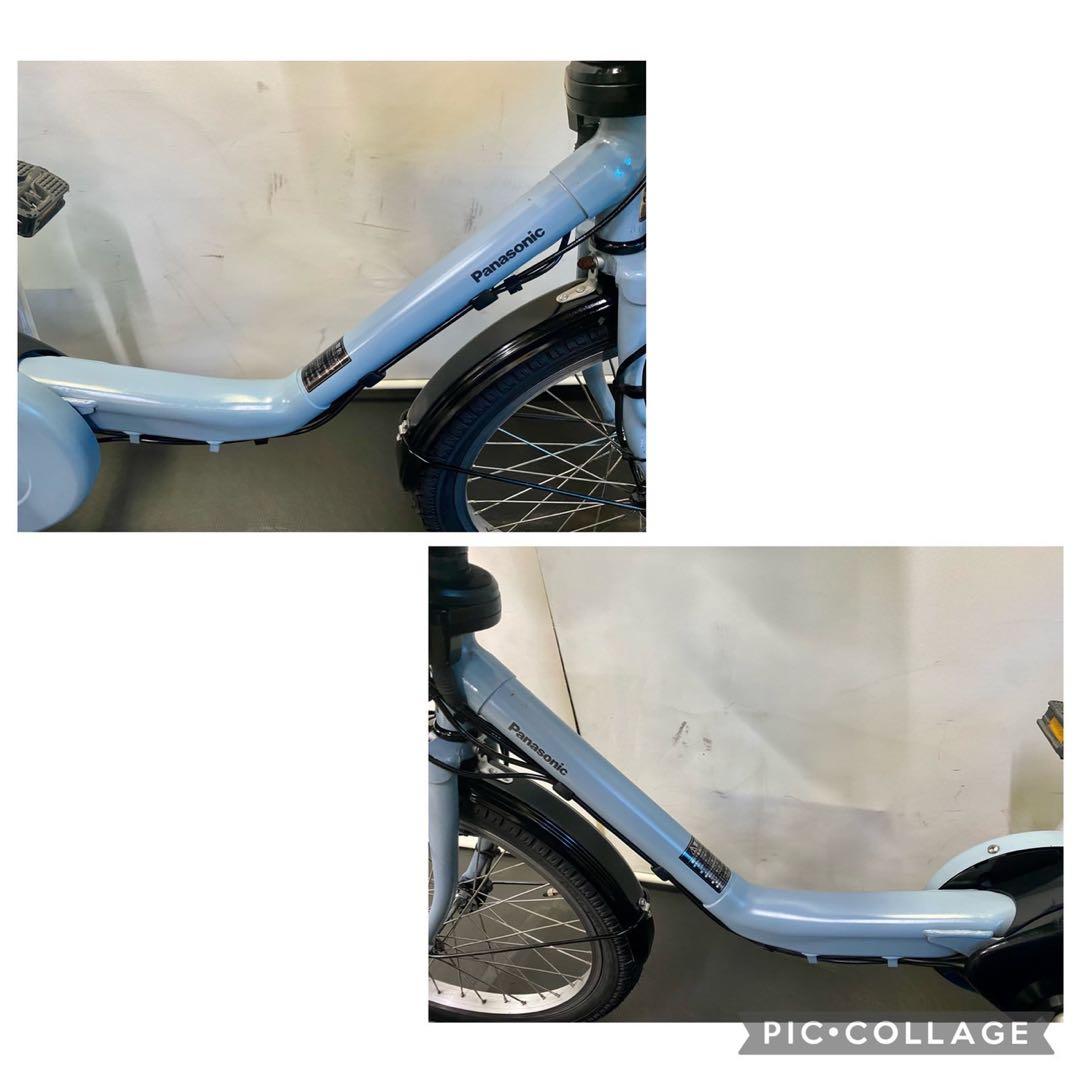 1年保証 送料無料　新型　パナソニック　ギュットミニ　水色　電動アシスト自転車