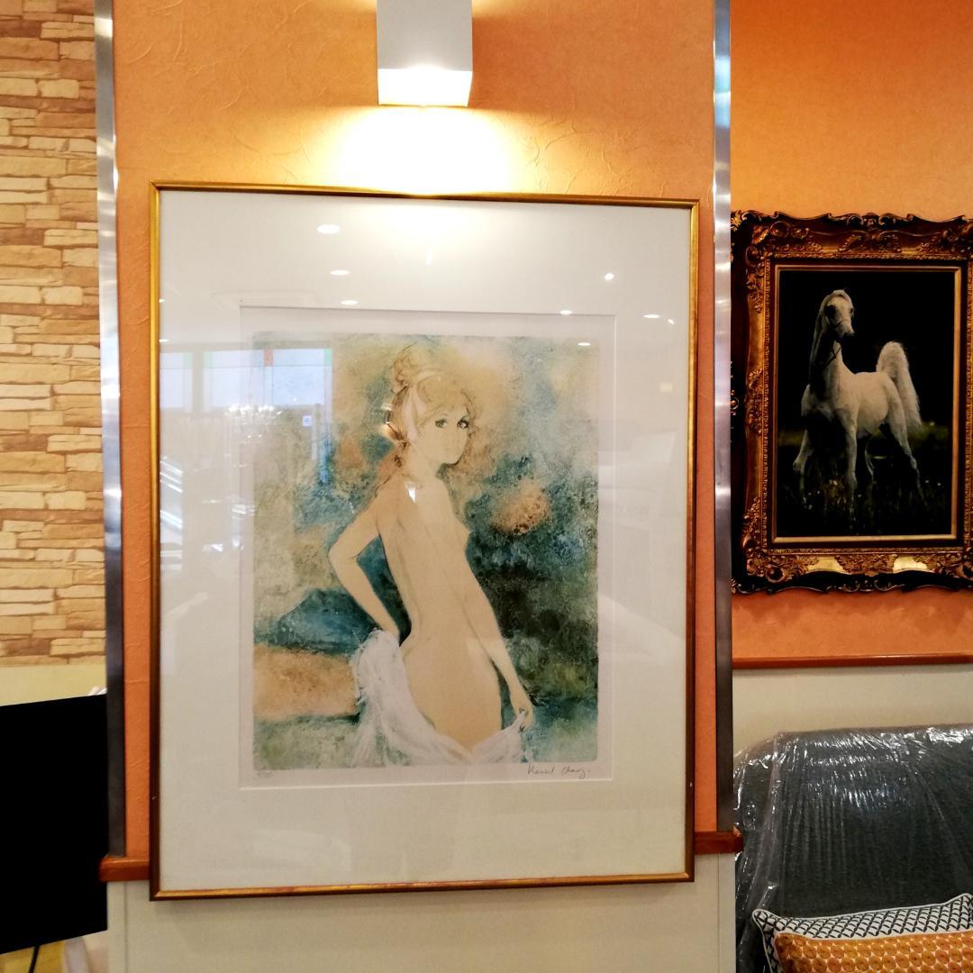 美品♠ベルナール・シャロワ　リトグラフ　裸婦　サイン入り