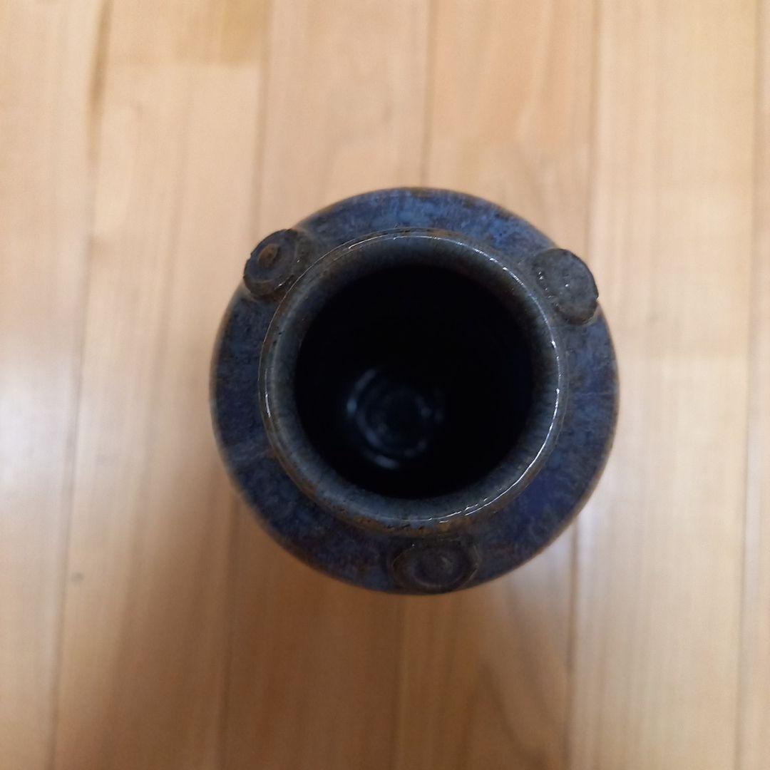 多治見焼　黄金孔雀天目釉花瓶　虎渓窯　若尾圭一　共箱付属➕萩焼系統？の花瓶付属