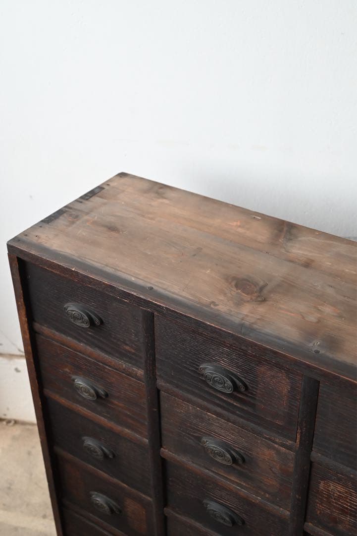 ③ 店舗什器 引出 古家具 古道具 古美術 骨董 アンティーク 箪笥 抽斗