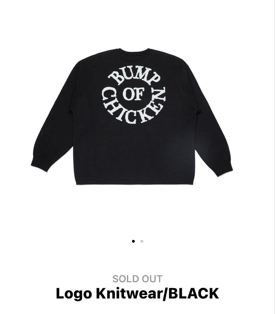 BUMP OF CHICKEN Logo Knitwear/BLACK 新品