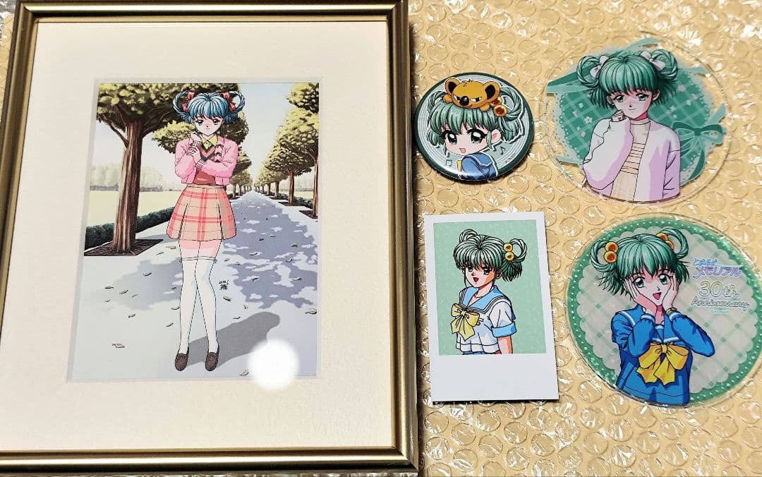 ときめきメモリアル　缶バッジ　コースター　リトグラフ　館林見晴