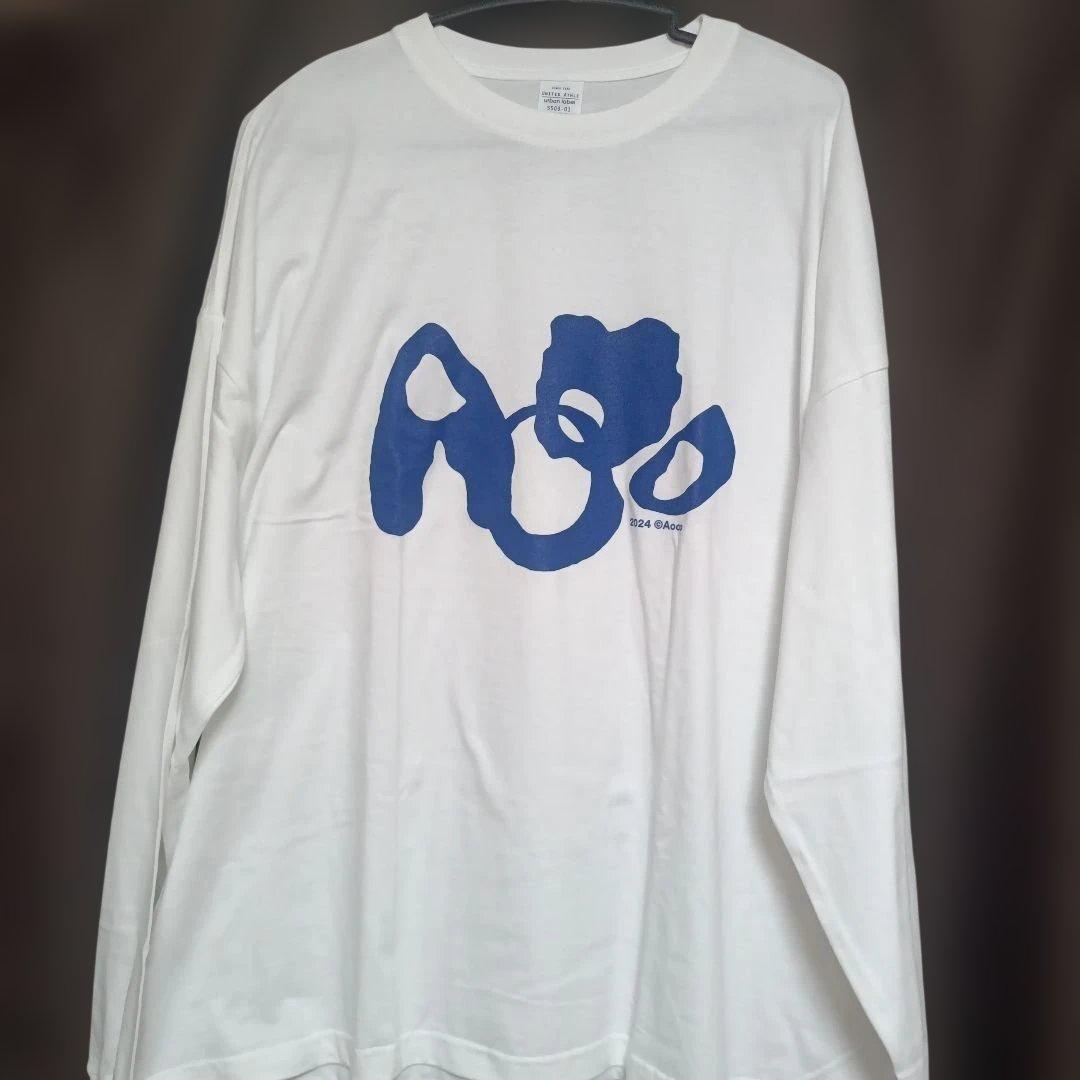 Aooo オーバーサイズロングスリーブTシャツ Lサイズ ホワイト 白 ロンT