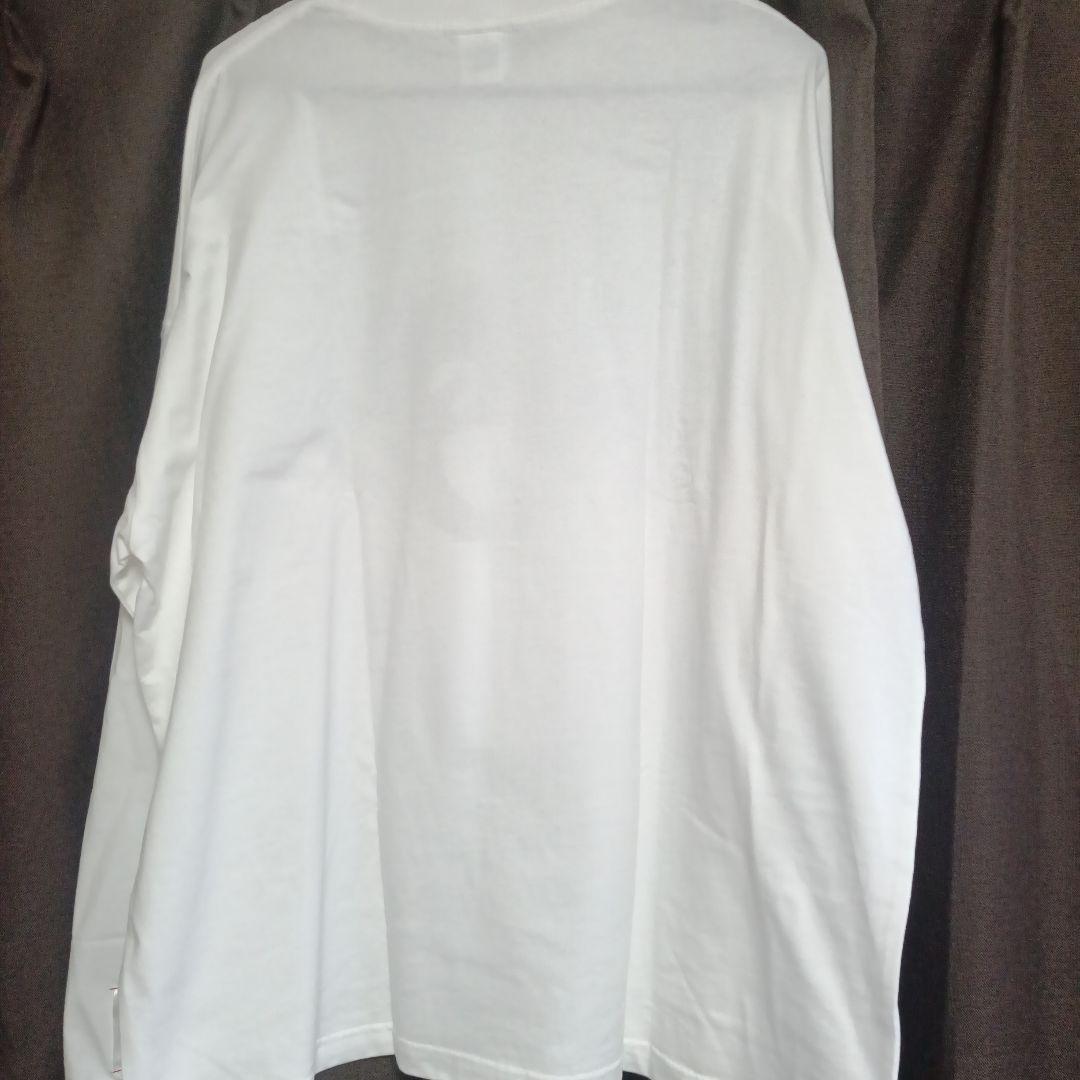 Aooo オーバーサイズロングスリーブTシャツ Lサイズ ホワイト 白 ロンT