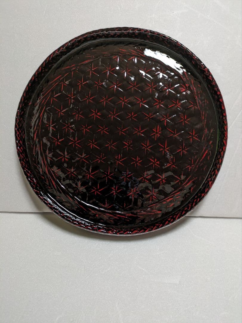 籃胎漆器　お盆　果物籠/菓子器　茶托　5枚　おしぼり受け　5個　計12点