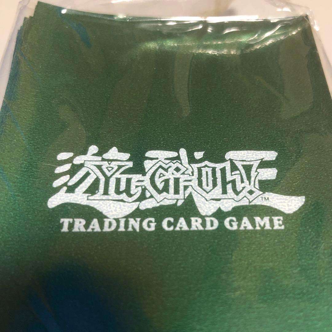 遊戯王 スリーブ アッパーデック 初期ロゴ 未使用 緑 グリーン